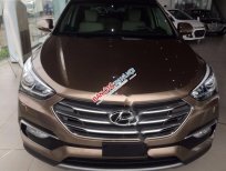 Hyundai Santa Fe CRDI 2017 - Bán xe Hyundai Santa Fe CRDI đời 2017, màu nâu