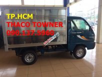 Thaco TOWNER 750A 2016 - TP. HCM Towner 750A màu trắng, giá tốt thùng kín tôn đen