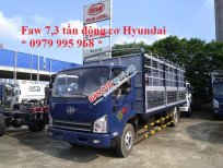 FAW FRR 2017 - Bán xe tải Faw động cơ Hyundai 7.3 tấn thùng mui bạt. Liên hệ 0979 995 968