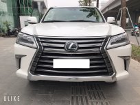 Lexus LX 2016 - Bán Xe Lexus LX570 trắng nội thất kem xe xuất Mỹ sản xuất 2016, đăng ký 2017 bản ful kịch đồ