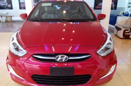 Hyundai Accent   2015 - Hyundai Bình Định cần bán Hyundai Accent màu đỏ, nhập nguyên chiếc