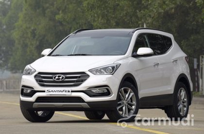 Hyundai Santa Fe CKD  2016 - Bán xe Hyundai Santa Fe CKD đời 2016, màu trắng