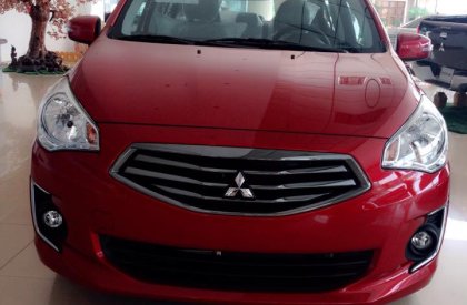 Mitsubishi Attrage CVT 1.2L 2015 - Mitsubishi Attrage CVT 1.2L sản suất 2015 màu đỏ giao xe ngay, liên hệ để được giá tốt nhất
