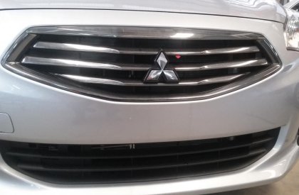 Mitsubishi Attrage CVT 2015 - Mitsubishi Attrage CVT đời 2015, màu bạc, nhập khẩu chính hãng giá cạnh tranh