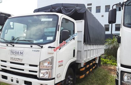 Isuzu NQR  75M 2015 - Bán xe tải Isuzu 5 tấn dài NQR7 5M 5.5 tấn thùng kín, giá 712 triệu. Khuyến mãi 8 triệu
