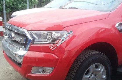 Ford Ranger XLT 4x4 MT 2017 - Bán xe Ford Ranger XLT 4x4 MT đời 2017, màu đỏ, xe nhập, tặng phụ kiện hỗ trợ trả góp tại Vĩnh Phúc