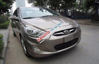 Hyundai Accent AT 2012 - Cần bán Hyundai Accent đời 2012, màu nâu