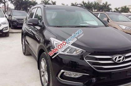 Hyundai Santa Fe CRDI 2017 - Cần bán Hyundai Santa Fe CRDI 2017, màu đen
