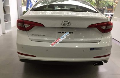 Hyundai Sonata 2017 - Giao bán Hyundai Sonata 2017 Euro 4 màu trắng, hỗ trợ trả góp lên đến 90%, nhiều ưu đãi khuyến mại lớn - LH: 0904675566