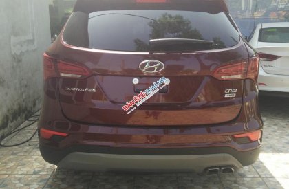 Hyundai Santa Fe CKD 2017 - Bán Hyundai Santa Fe máy dầu CKD đời 2017, màu đỏ