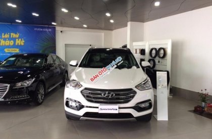 Hyundai Santa Fe CRDI  2017 - Bán Hyundai Santa Fe CRDI đời 2017, màu trắng