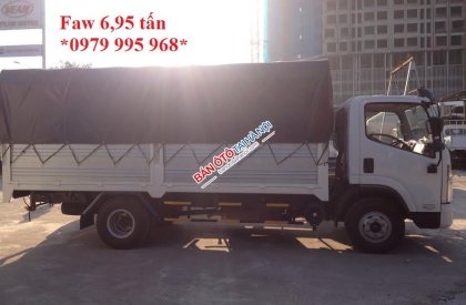 FAW FRR 2017 - Bán xe tải Faw 6.95 tấn, thùng khung mui phủ bạt. Liên hệ 0979 995 968