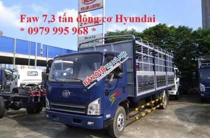 FAW FRR 2017 - Bán xe tải Faw động cơ Hyundai 7.3 tấn thùng mui bạt. Liên hệ 0979 995 968