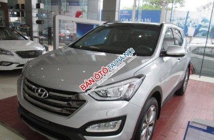 Hyundai Santa Fe CRDI 2016 - Bán Hyundai Santa Fe CRDI sản xuất 2016, màu bạc  