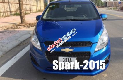 Chevrolet Spark LS 2015 - Cần bán lại xe Chevrolet Spark LS 2015, màu xanh lam số sàn