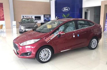Ford Fiesta 1.5AT Titanium   2018 - Bán Ford Fiesta 1.5 Titanium Sedan năm 2018, màu đỏ mận, hỗ trợ giá tốt. L/H 0907782222