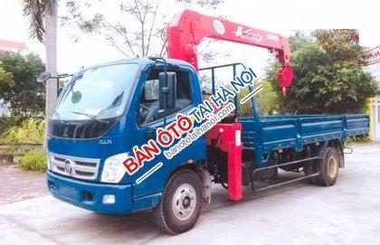 Thaco OLLIN 700B 2018 - Xe tải Thaco Ollin700B, gắn cẩu Unic 3 tấn 4 đốt