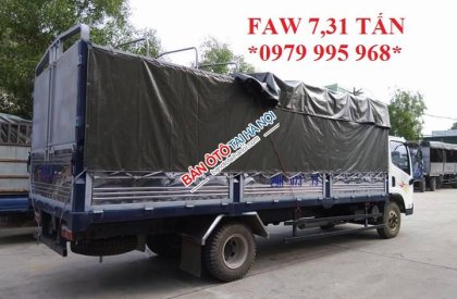 FAW FRR 2018 - Cần bán xe FAW xe tải thùng 2018, màu trắng, giá tốt