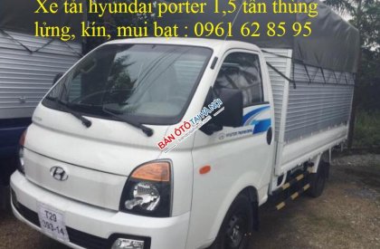 Xe tải 2500kg  Hyundai H150 2018 - Xe tải Hyundai 1 tấn 5 thùng lửng, kín, mui bạt, giá đại lý