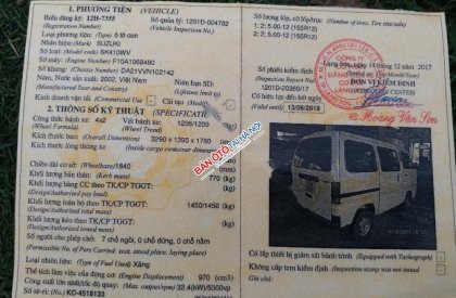 Suzuki Carry 2002 - Bán Suzuki Carry đời 2002, màu trắng