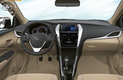 Toyota Vios 1.5E 2020 - Bán ô tô Toyota Vios 1.5E 2020, màu đen, giao ngay, trả góp 80%, hỗ trợ giá tốt, KM lớn