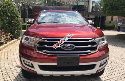 Ford Everest  AT 2018 - Bán Ford Everest 2018, màu đỏ, nhập khẩu nguyên chiếc, hỗ trợ trả góp 80% giá trị xe