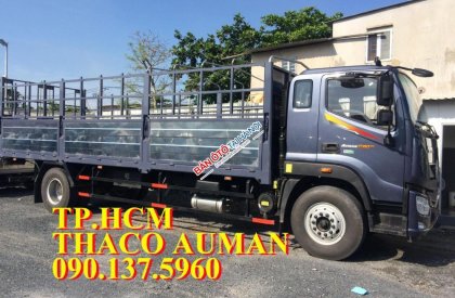 Thaco AUMAN C160 2018 - TP. HCM Thaco Auman C160, 9.3 tấn, máy Cumin sản xuất mới, màu xám, đóng thùng mui bạt vách tôn đen