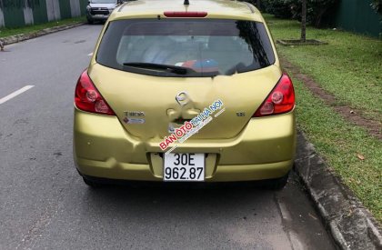 Nissan Tiida 1.6 AT 2008 - Cần bán Nissan Tiida 1.6 AT đời 2008, màu vàng, xe nhập