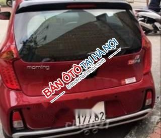 Kia Morning   S   2018 - Bán xe Kia Moning bản S số tự động, màu đỏ mận, sản xuất tháng 5 năm 2018, biển Hà Nội 5 Số 29F