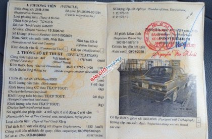 Toyota Vios   1985 - Bán Toyota Vios 1985, màu xanh lam, nhập khẩu