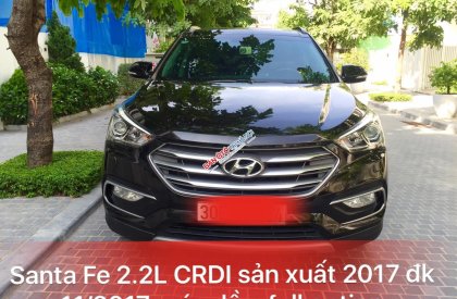 Hyundai Santa Fe 2.2 CRDI 2017 - Bán Santa Fe 2.2L CRDI máy dầu, sản xuất 2017 đăng ký 11/2017 bản đủ đồ đẹp hết nấc