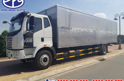 Howo La Dalat   2019 - Gía xe tải FAW thùng dài 7t25 thùng mui bạt thùng 10 mét chở Pallet