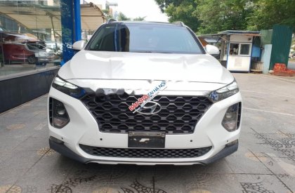 Hyundai Santa Fe 2.4 2019 - Cần bán xe Hyundai Santa Fe 2.4 đời 2019, màu trắng