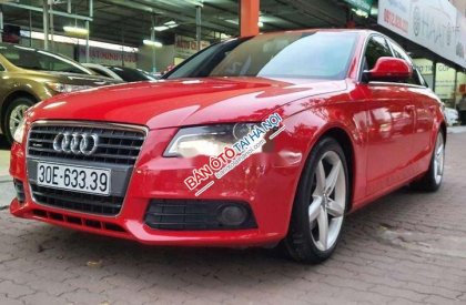 Audi A4 2008 - Cần bán gấp Audi A4 đời 2009, màu đỏ, nhập khẩu, 485tr