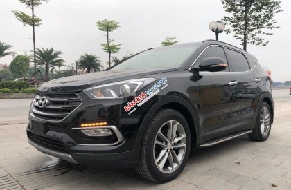 Hyundai Santa Fe   2.4 AT   2017 - Bán Hyundai Santa Fe 2.4 AT 2017, màu đen, 928tr