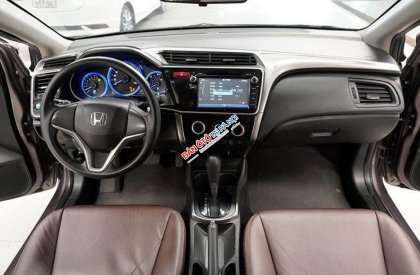 Honda City   CVT 2015 - Cần bán lại xe Honda City CVT 2015, màu nâu, 399 triệu