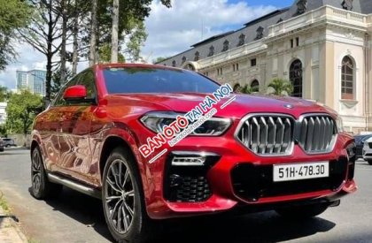 BMW X6 2021 - Bán xe BMW X6 xDrive40i M Sport sản xuất 2021, màu đỏ, nhập khẩu nguyên chiếc