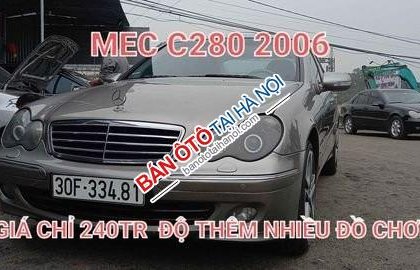Mercedes-Benz C280 2006 - Màu xám giá ưu đãi