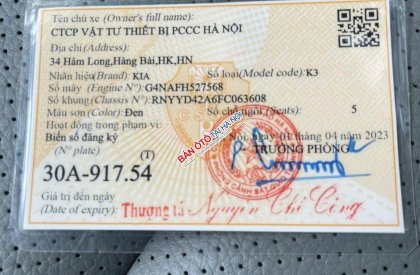Kia K3 2015 - Chính chủ cần bán xe Kia K3 2.0AT  2015 biển Hà Nội