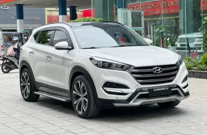 Hyundai Tucson 1.6 Turbo 2018 - Bán xe Hyundai Tucson 1.6 Turbo đời 2018, màu trắng, xe đẹp đi gia đình