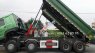 Howo Xe ben 2017 - Bán xe tải ben tự đổ 4 chân Howo, thùng 6m4, máy 371hp